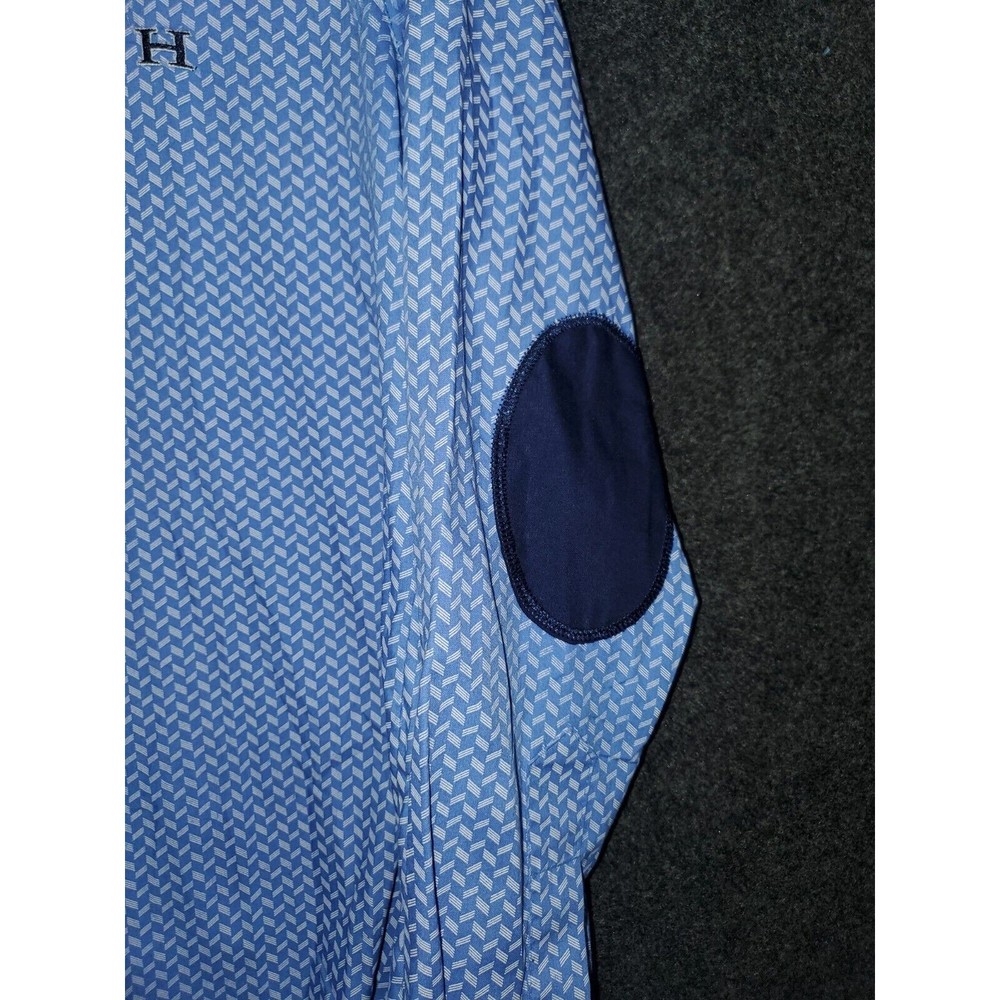 Hermès Paris Mens Button Down Cotton Shirt With Elbow Pad Size Euro 42 - Picture 2 of 4